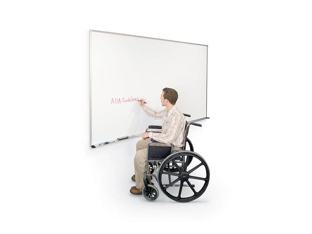 MooreCo El Grande - Whiteboard - wall mountable - 127 x 203 mm - porcelain steel - magnetic - low gloss white 202AJ-26