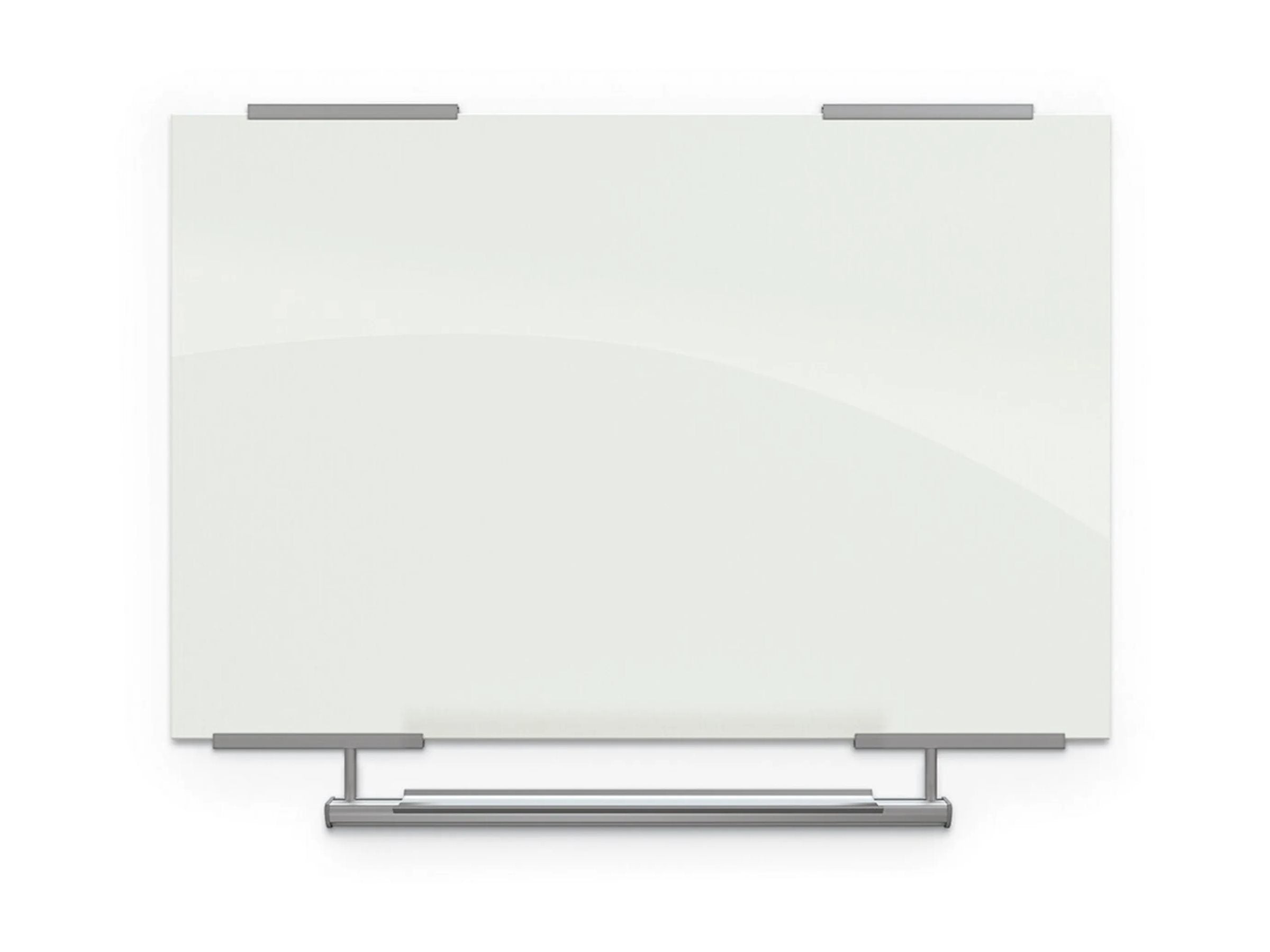 MooreCo Visionary Hierarchy - Whiteboard - wall mountable - 70.9 in x 47.2 in - tempered glass - magnetic - gloss white 83845-2X576