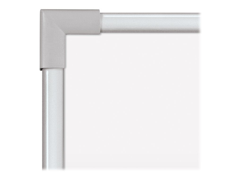 MooreCo - Whiteboard - wall mountable - 35.98 in x 48 in - porcelain steel - magnetic - silver - silver frame 2029C-25