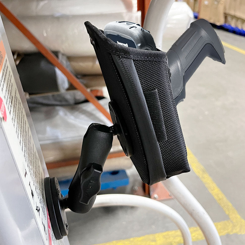 Mountable Holster with Magnetic RAM Mount for Honeywell CT60XP with Trigger Handle