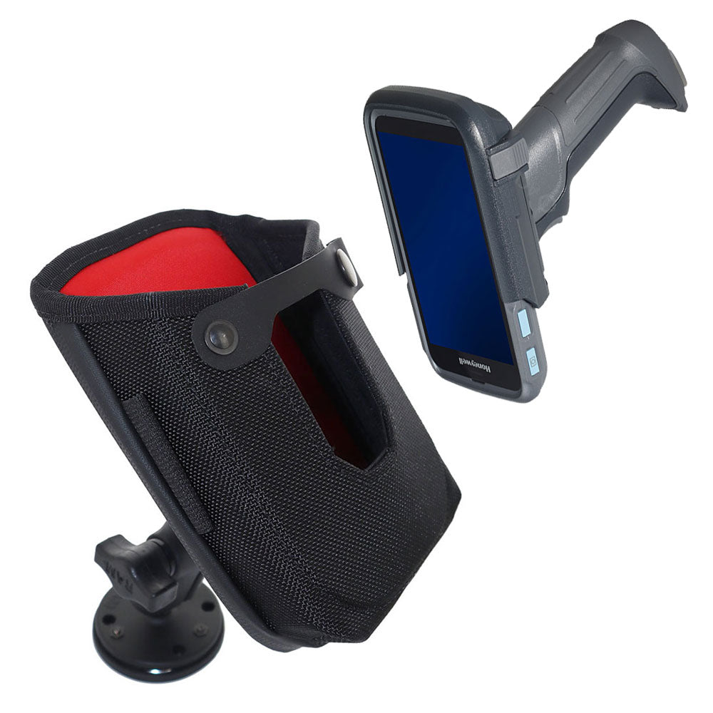 Mountable Holster with Magnetic RAM Mount for Honeywell CT60XP with Trigger Handle