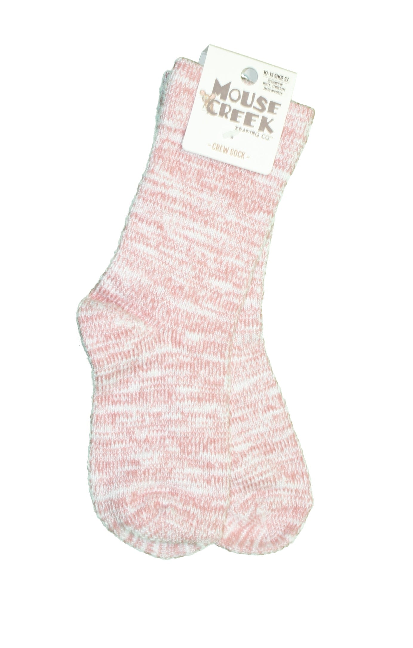 Mouse Creek Gallery Slub Socks - Adobe Rose - Child Size 10 -13