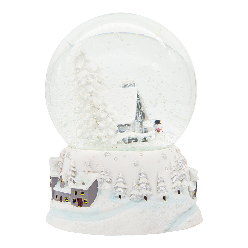 Musical Snowy House Water Globe