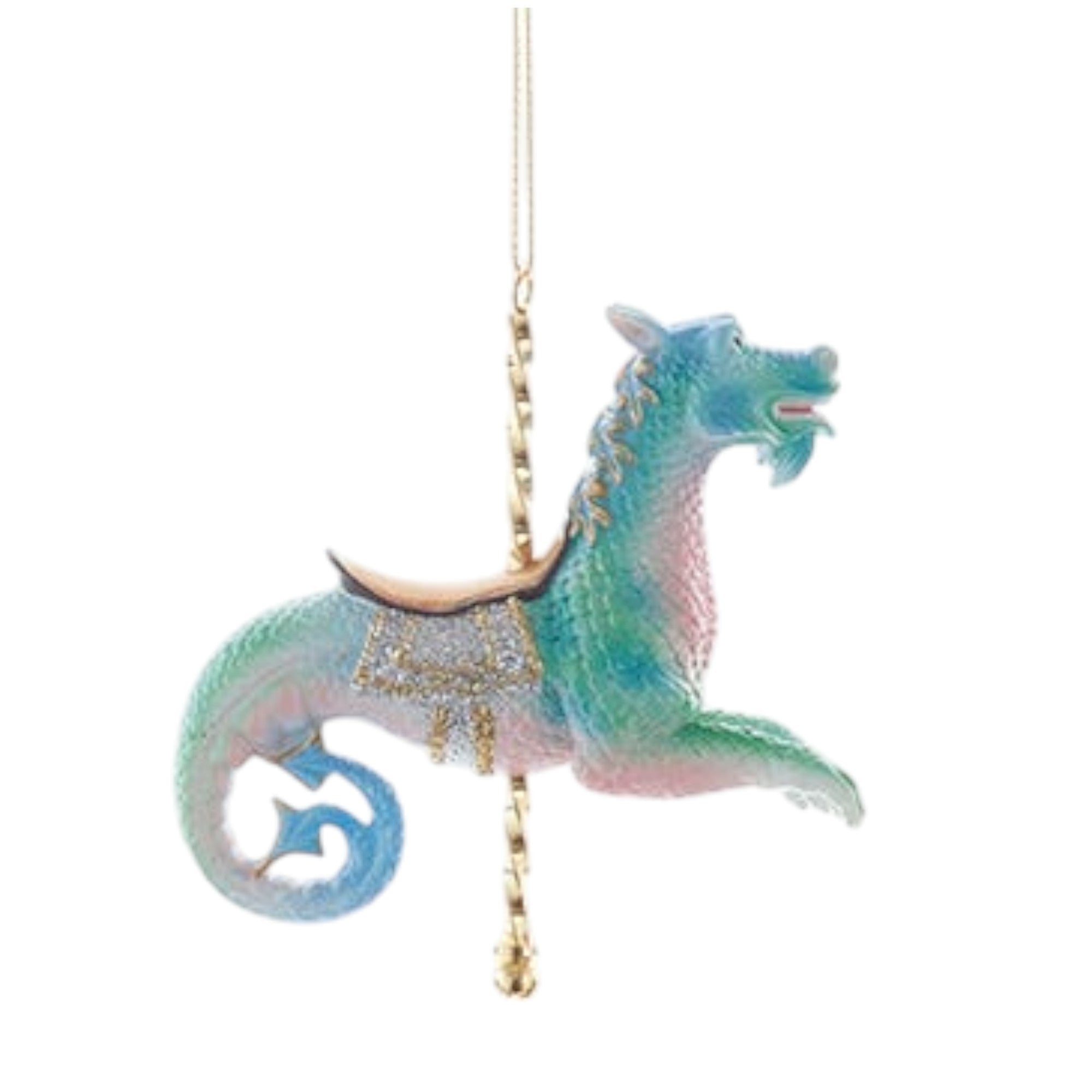 Mystical Seahorse Carousel Ornament