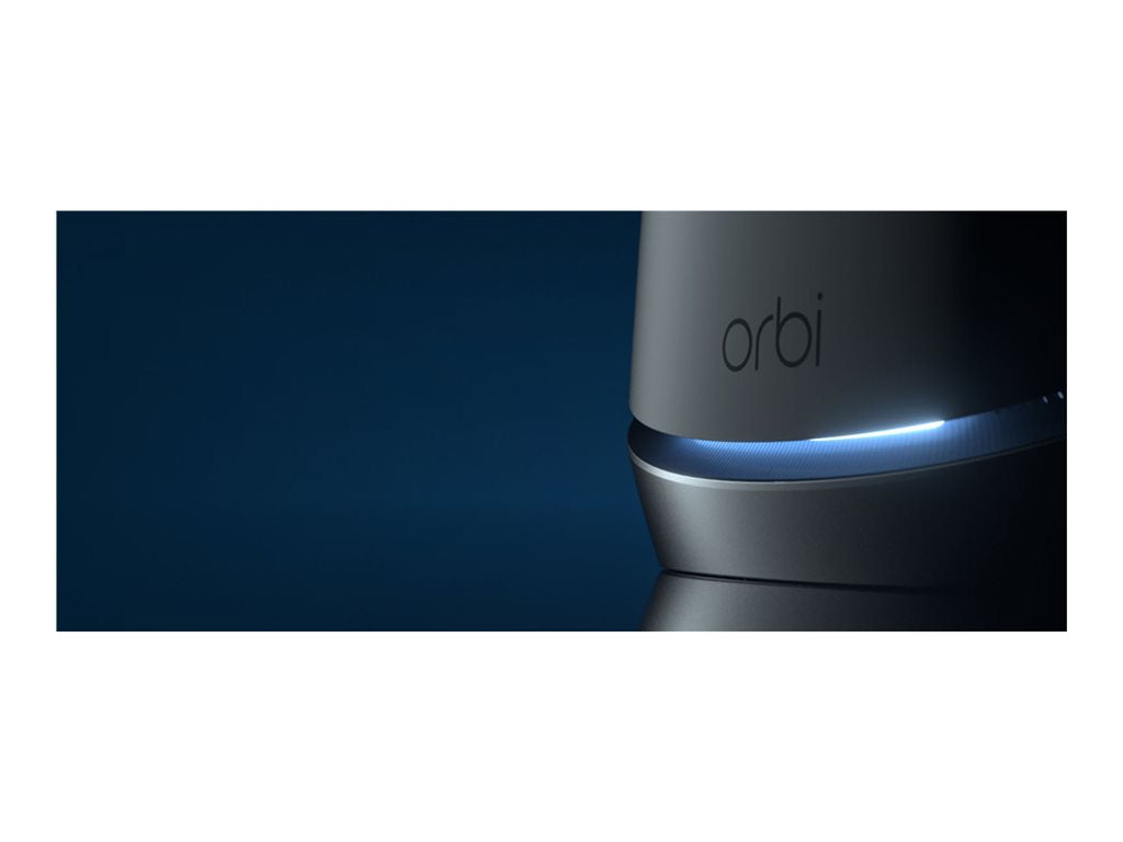NETGEAR Orbi RBS860 - Wi-Fi system - (extender) - up to 2,700 sq.ft - mesh 1GbE - Wi-Fi 6 - Tri-Band RBS860-100NAS