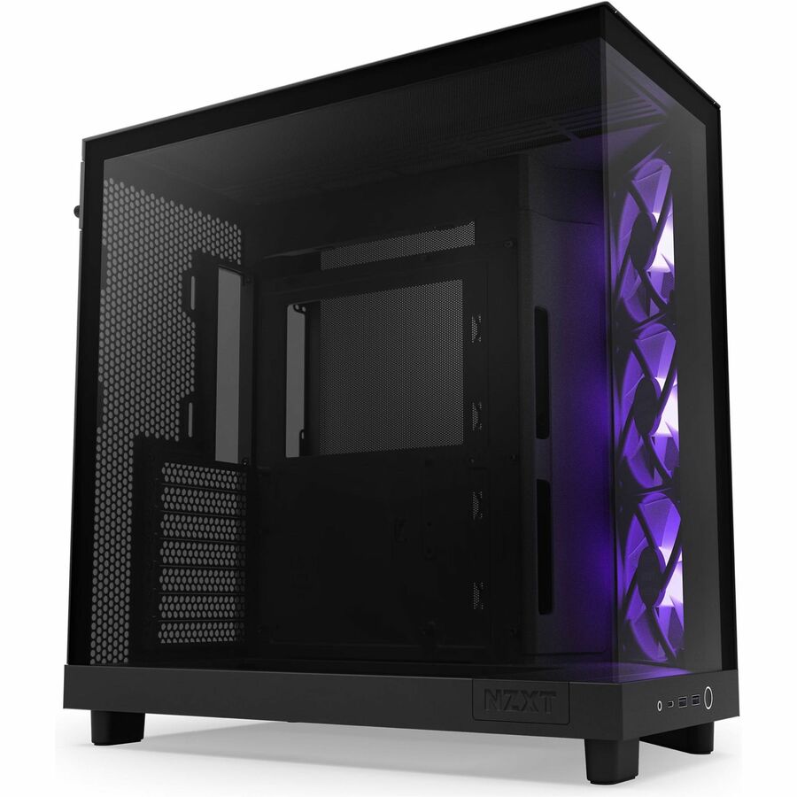NZXT H6 Flow RGB Compact Dual-Chamber Mid-Tower Airflow Case with RGB Fans