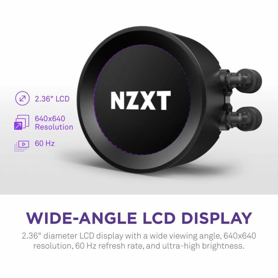 NZXT Kraken Elite 280 RGB RL-KR28E-B1 Cooling Fan/Radiator/Water Block/Pump - 1 Pack