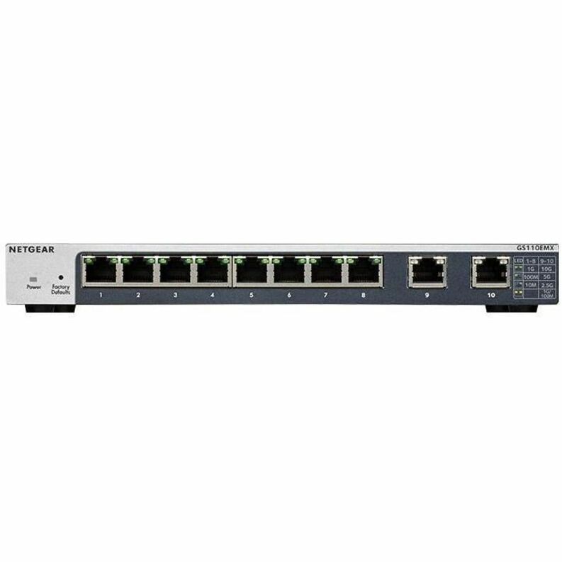 Netgear 10-Port Gigabit/10G Ethernet Plus Switch (Gs110Emx)