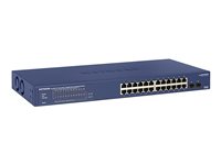 Netgear Smart GS724TP Ethernet Switch - 24 Ports - Manageable - Gigabit Ethernet -
