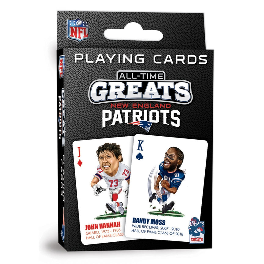 New England Patriots All-Time Greats Playing Cards