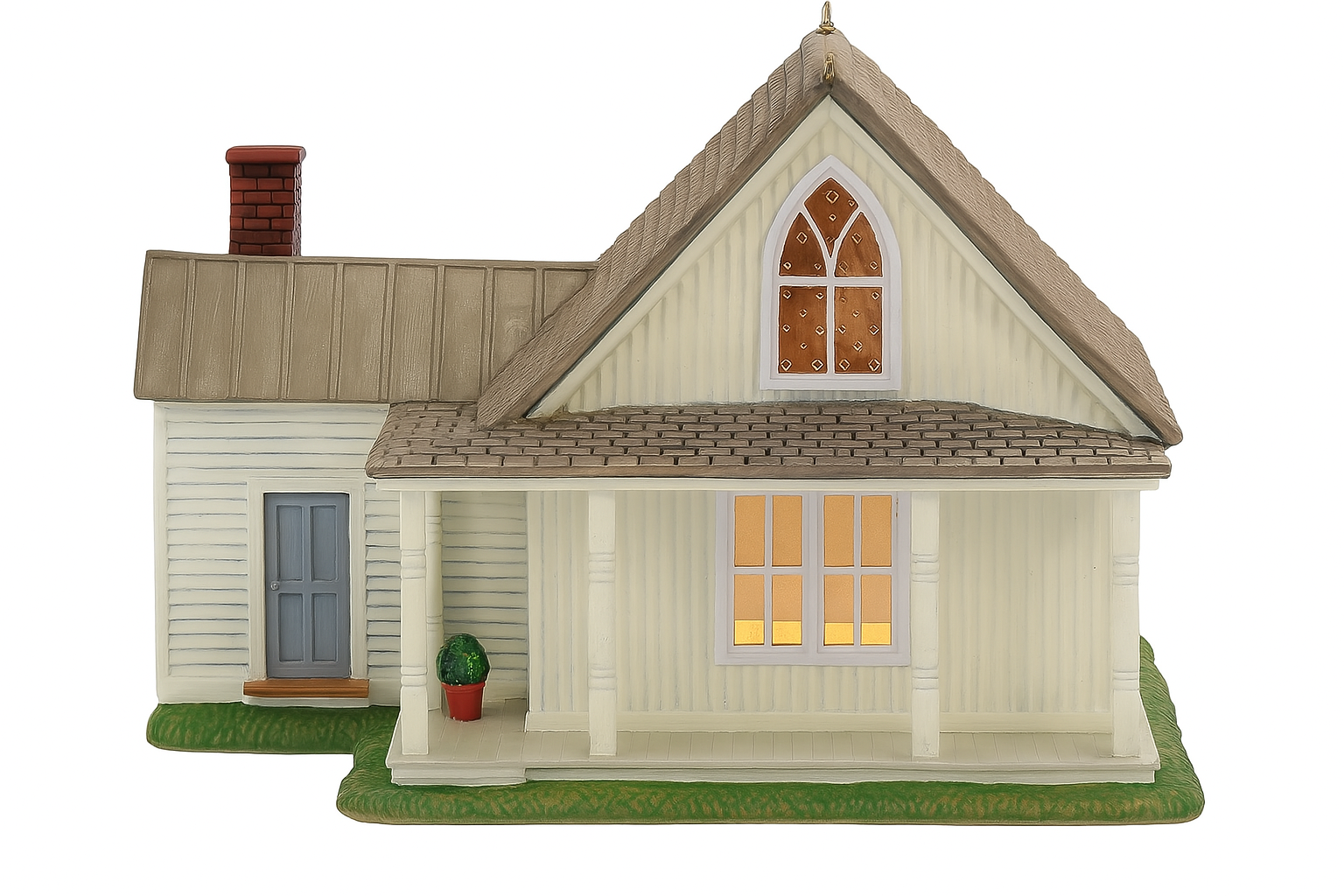 New England Village American Gothic Farmhouse