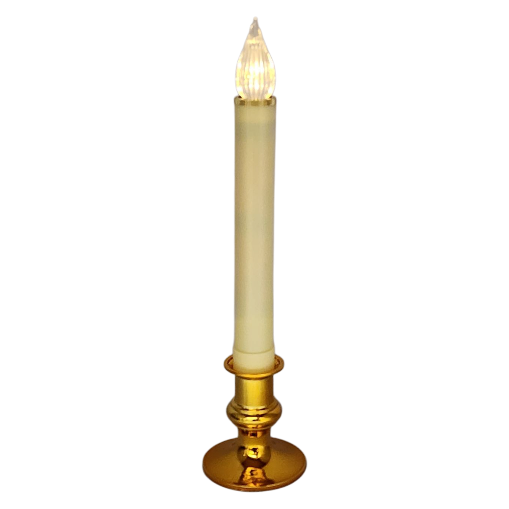 Newport LED Window Candle - Dixie - Brass with Sensor