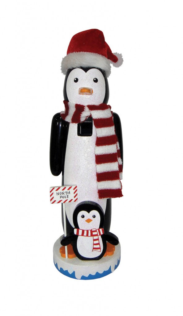 North Pole Penguin Nutcracker