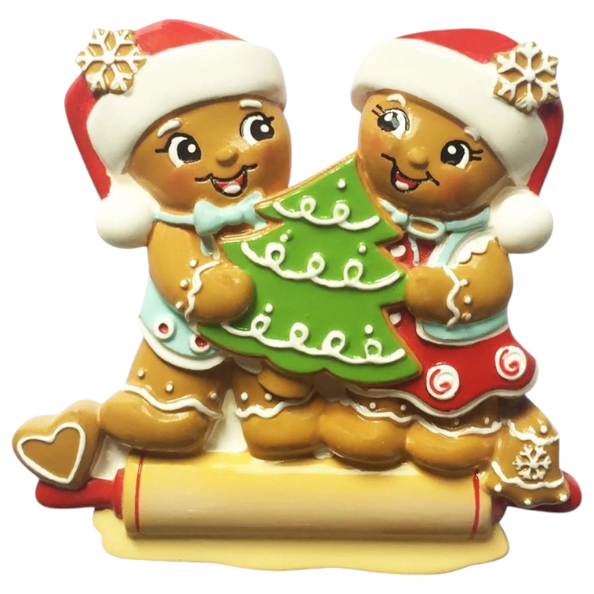 Nostalgic Gingerbread Family of 2 Ornament