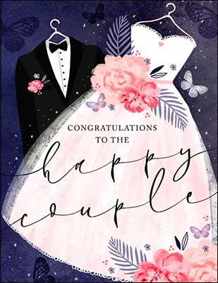 Notion Card - Congratulations To The Happy Couple Wedding Card