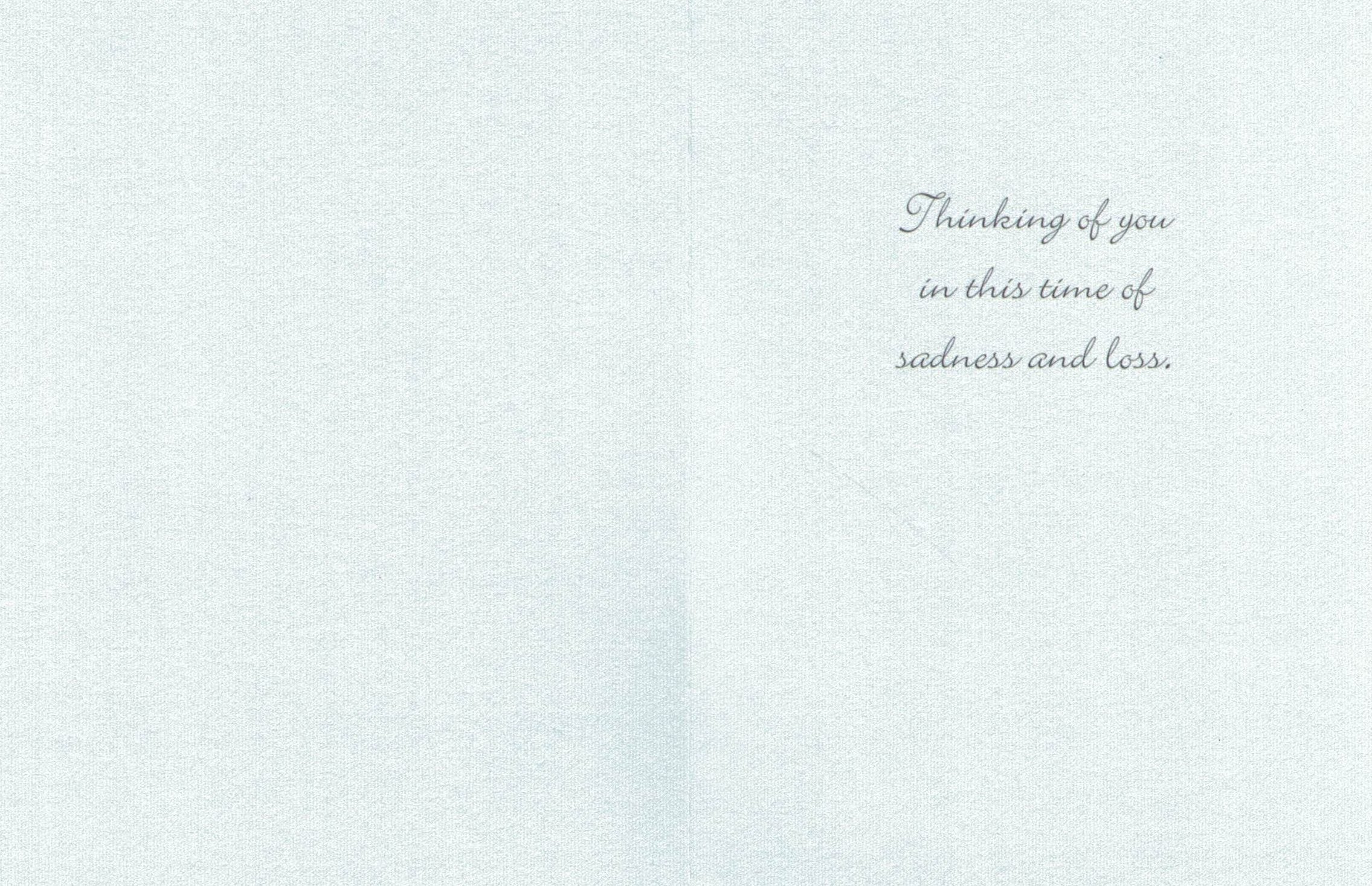 Notion Card - Sympathy Card: Single White Lily