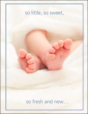 Notion - Fresh And New Welcome Baby Card