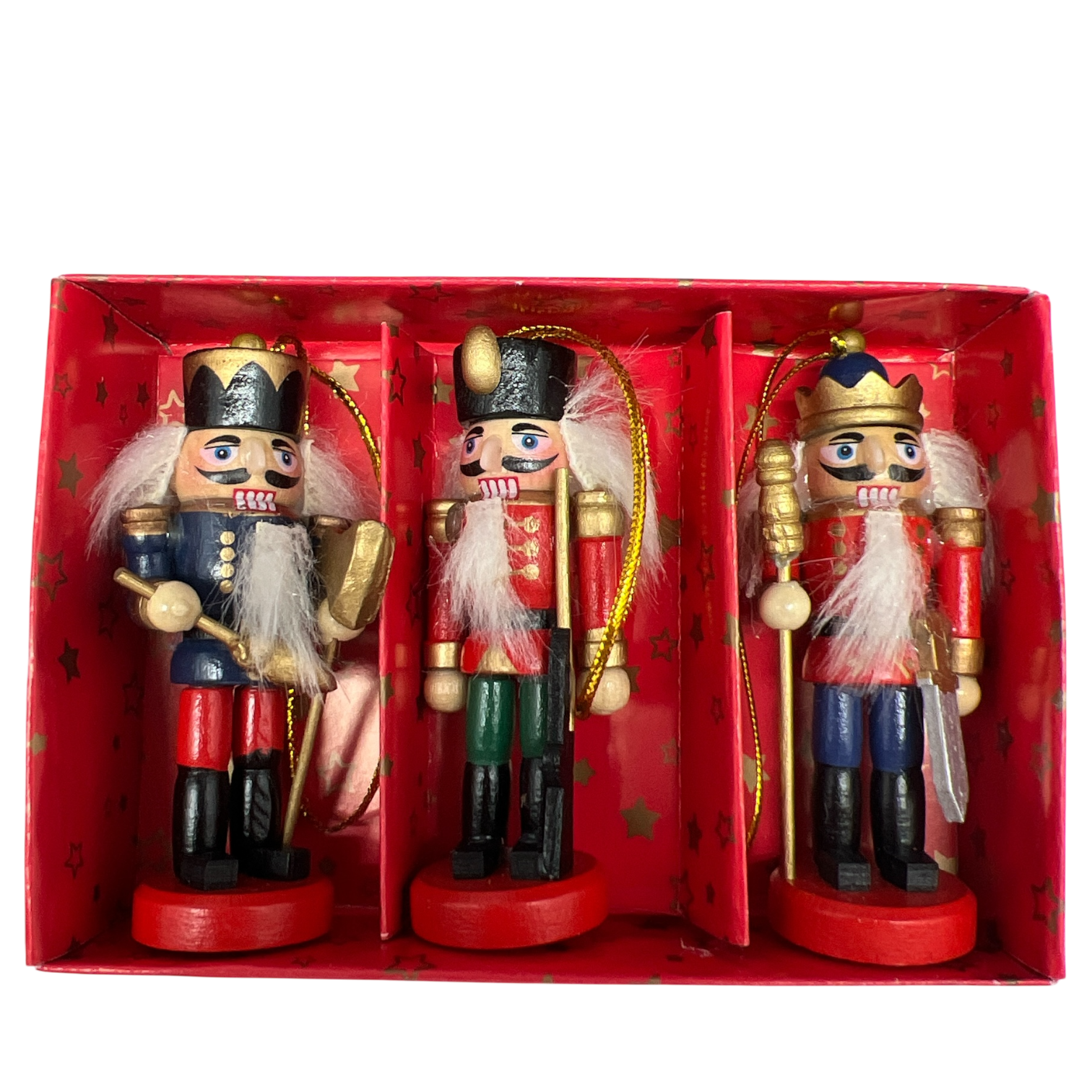 Nutcracker Ornament Set Of 3