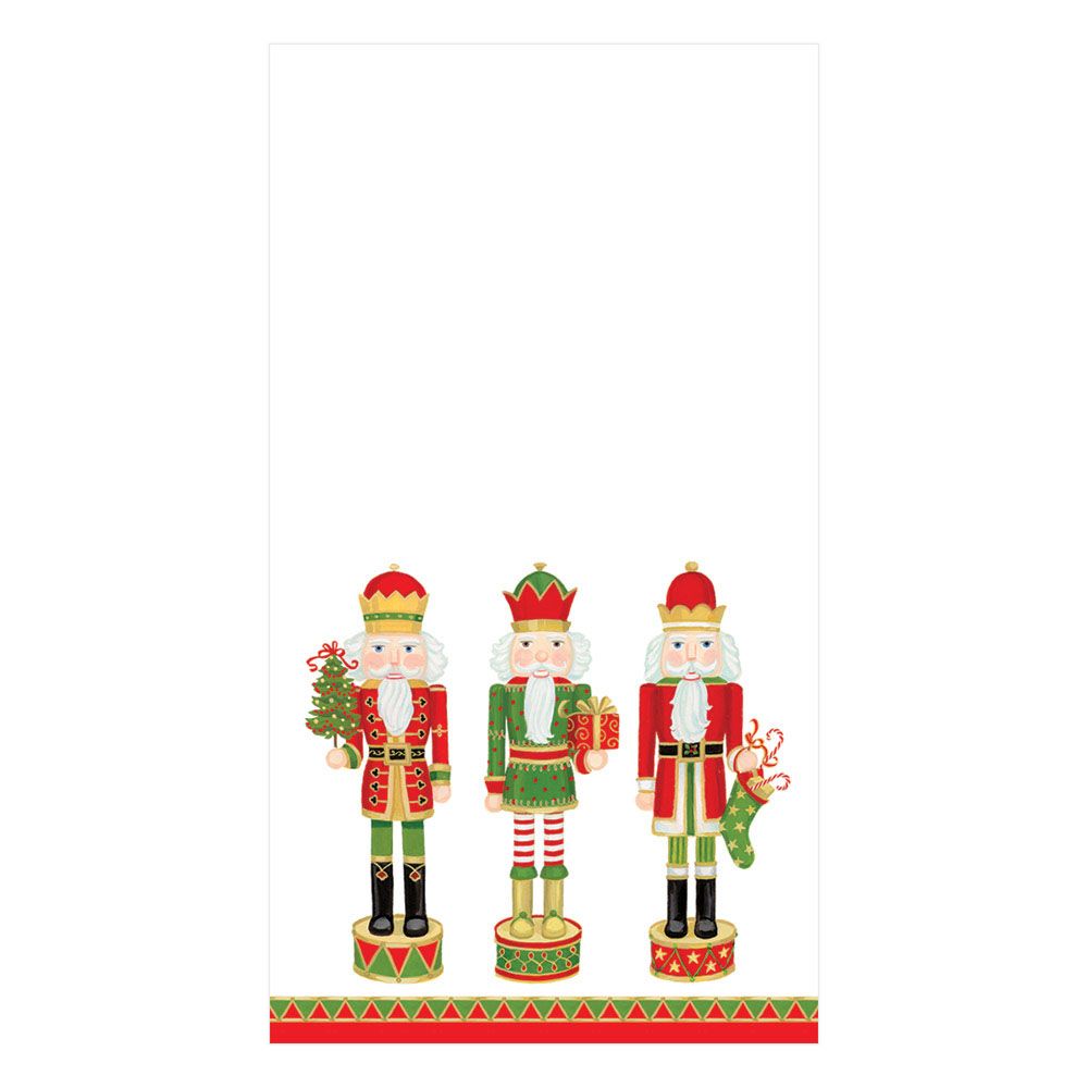 Nutcracker Parade - White - Guest Towel