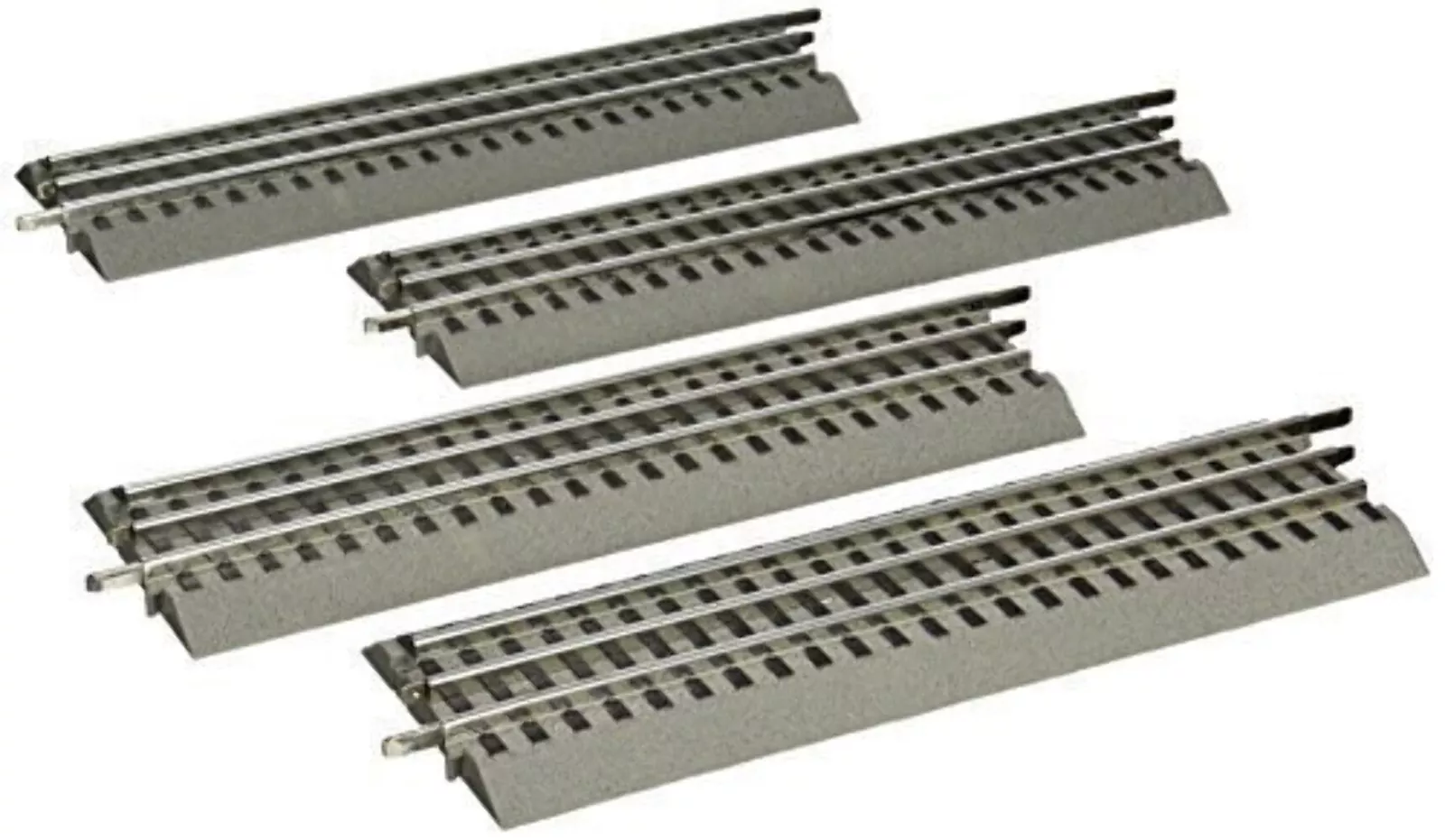 O-Gauge FasTrack 10” Straight - 4 Pack
