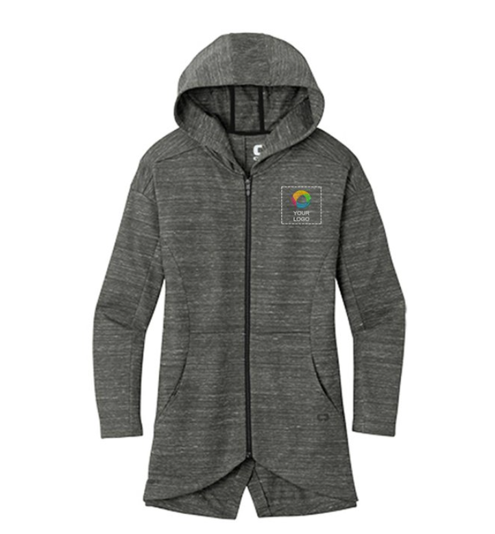 OGIO® Flux Women’s Full-Zip Hoodie – Modern Design Meets Ultimate Comfort for On-the-Go Style