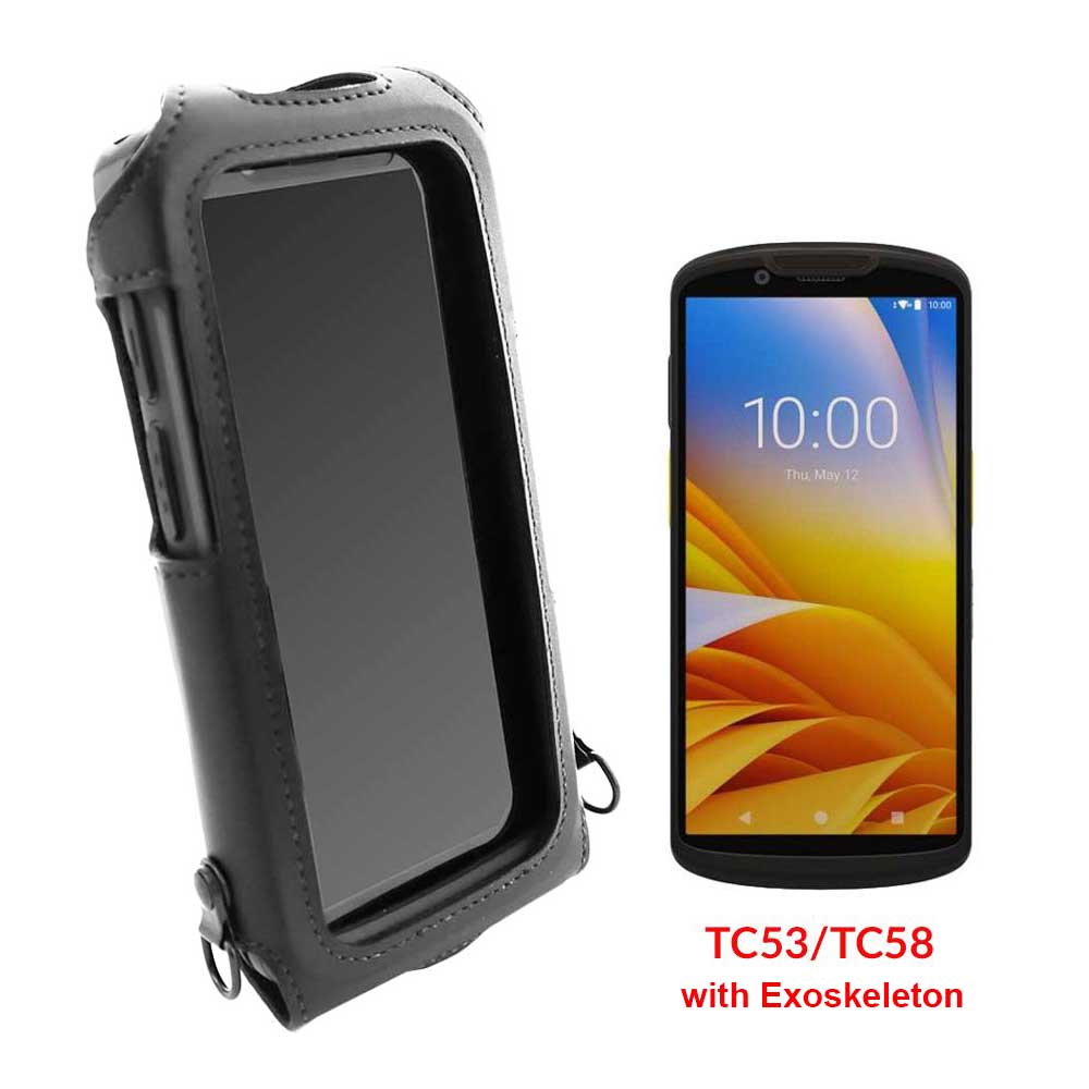 OP Case with Hand Strap and 3 D-Rings for Zebra TC53/TC58 with Exoskeleton