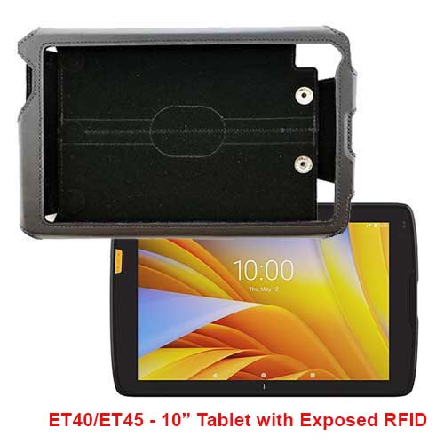 OP Case with Ratcheting Hand Strap for Zebra ET40/ET45 - 10" Tablet with Exposed RFID