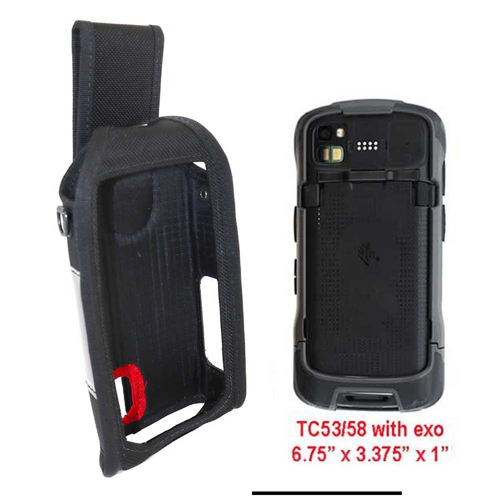 OP Case with Swivel-D Belt Loop and Hand Strap for Zebra TC53/TC58 with Exoskeleton