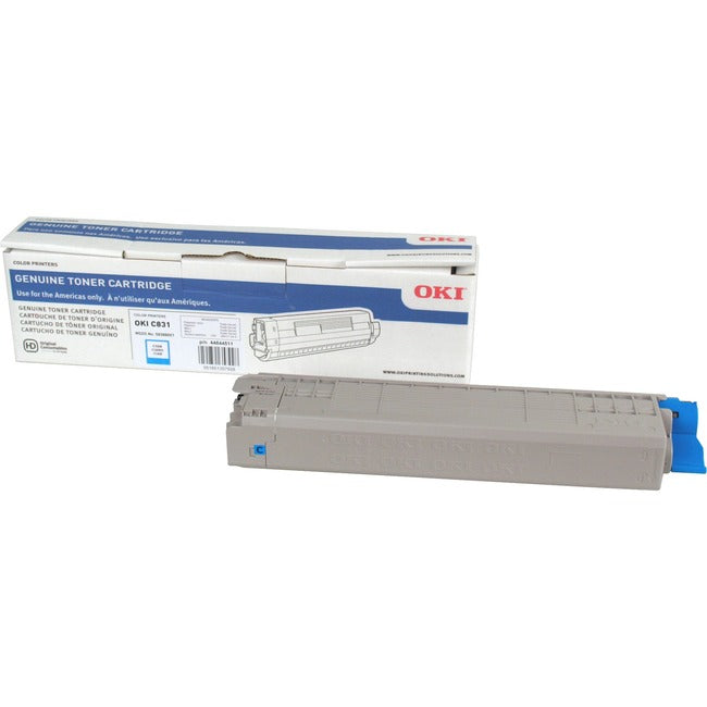Oki Cyan Toner For C831Dn, C831N, Mc873Dn, Mc873Dnc, Mc873Dnx - 10K Toner