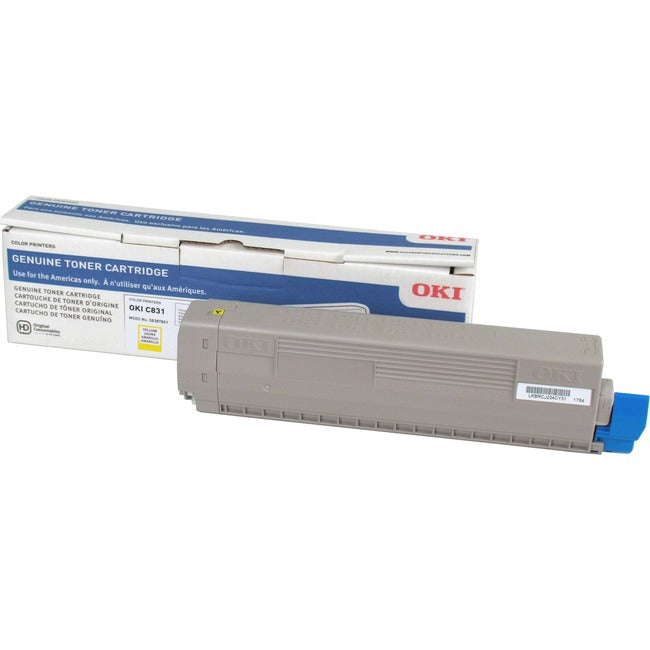 Oki Yellow Toner For C831Dn, C831N, Mc873Dn, Mc873Dnc, Mc873Dnx - 10K Toner