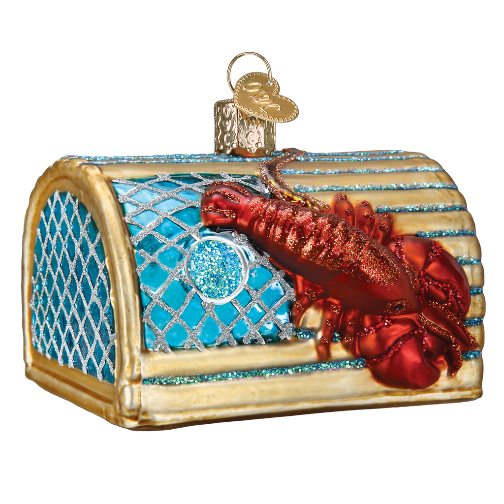 Old World Christmas Lobster Trap Ornament