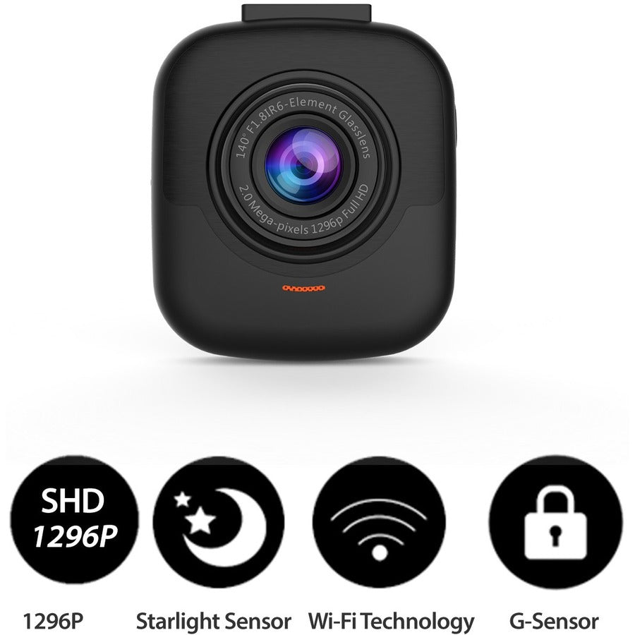 Orbit 530 1296P Dashcam W/16Gb,W/Wifi App G-Sensor Sony Snsr