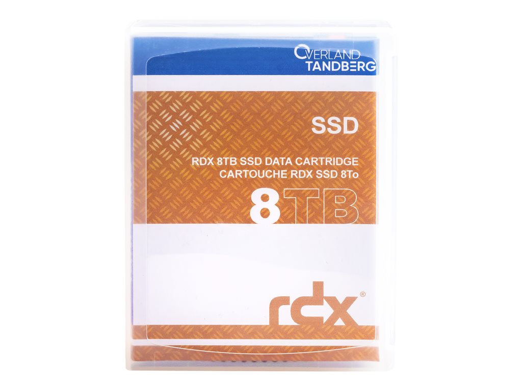 Overland-Tandberg - RDX SSD cartridge - 8 TB - with 3 years Advanced Replacement Service - for Tandberg Data RDX