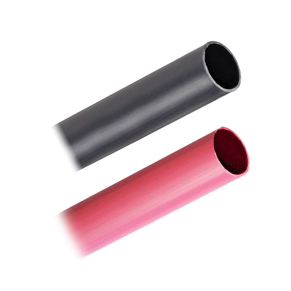 Pacer Battery Cable Heavy Wall Heat Shrink Tubing - 3/4" x 3" - Black/Red (2-Pieces Combo