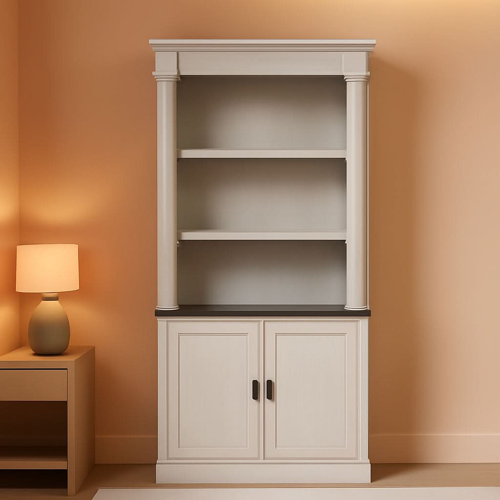 Palladia Glacier Oak Bookcase With Adjustable Shelves