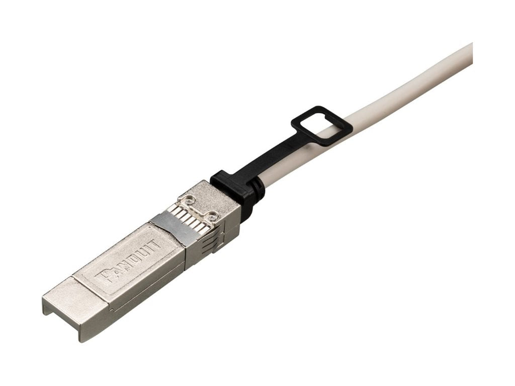 Panduit 10Gig - 10GBase direct attach cable - SFP+ to SFP+ - 11.5 ft - 0.2 in - twinaxial - SFF-8431/SFF-8432/SFF-8472 - passive PSF1PZC3.5MWH