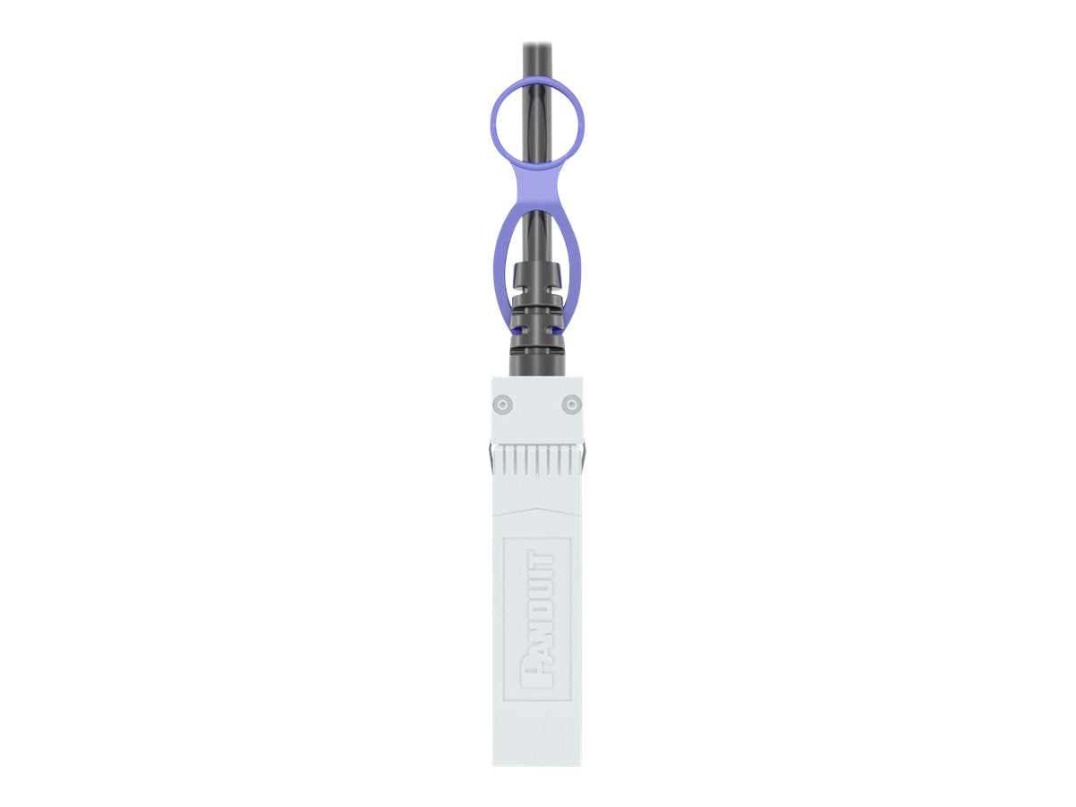Panduit - 25GBase direct attach cable - SFP+ to SFP+ - 8 ft - 0.2 in - twinaxial - passive - white PSF1PZA2.5MWH