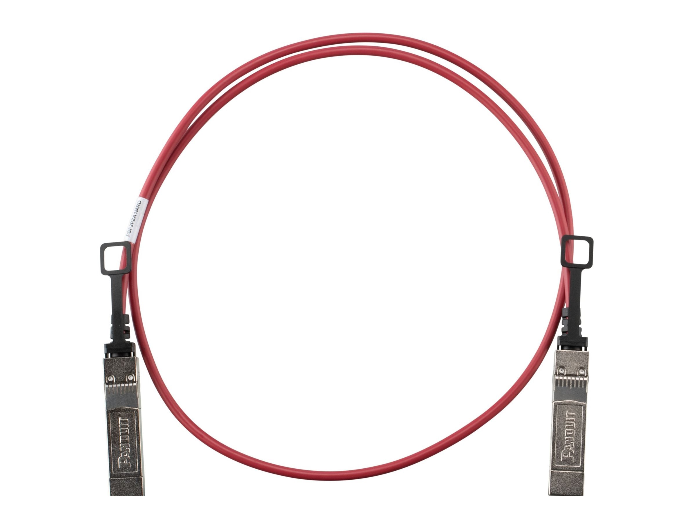 Panduit - 25GBase direct attach cable - SFP28 to SFP28 - 8 ft - twinaxial - passive - red PSF2PZA2.5MRD