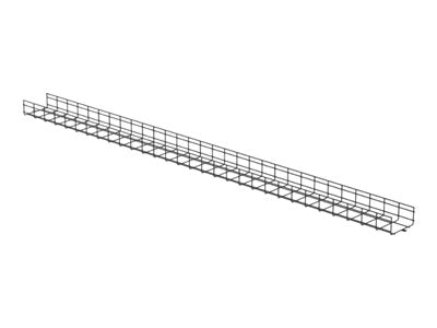 Panduit - Cable basket - 4 height x 8" width - black" PWB4X8BL