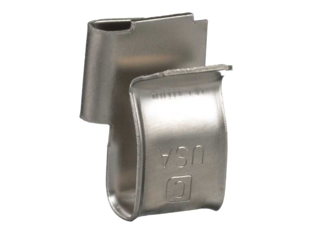 Panduit - Cable clips - indoor, outdoor - silver (pack of 100) MEC100-90-PV-C