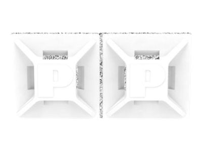 Panduit - Cable tie mount - indoor - white (pack of 100) ABMM-AV-C