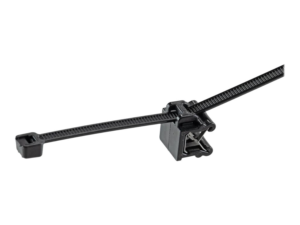 Panduit - Cable tie - with edge clip - outdoor - 62 ft - black CMSA24-2S-D300