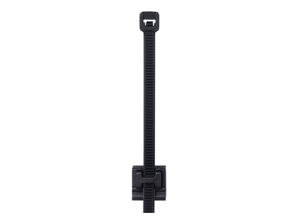 Panduit - Cable tie - with edge clip - outdoor - 7.4 in - black CMSA12-2S-D300