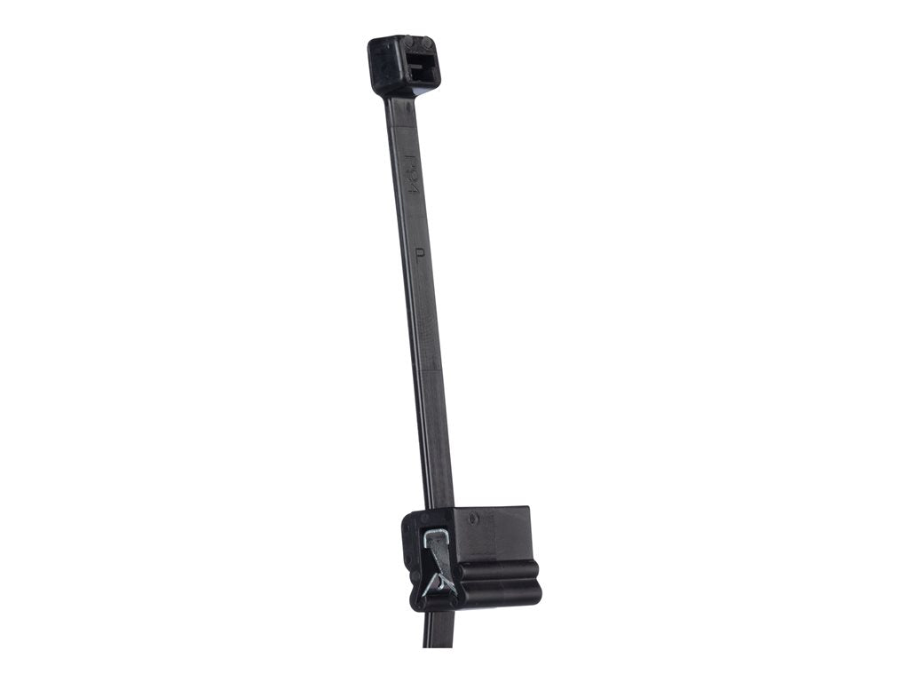 Panduit - Cable tie - with edge clip - outdoor - 7.4 in - black CMSA12-2S-D300