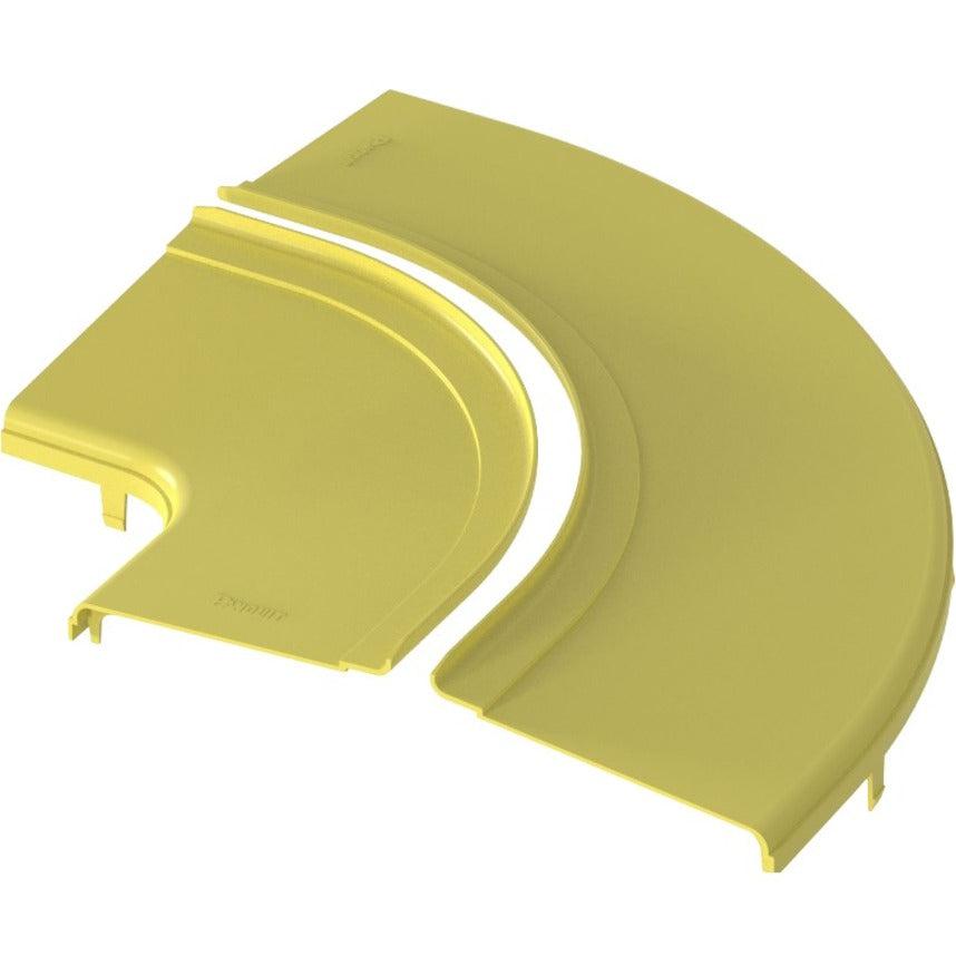 Panduit FiberRunner® Split Cover, Horizontal Right-Angle, 12x4, Black