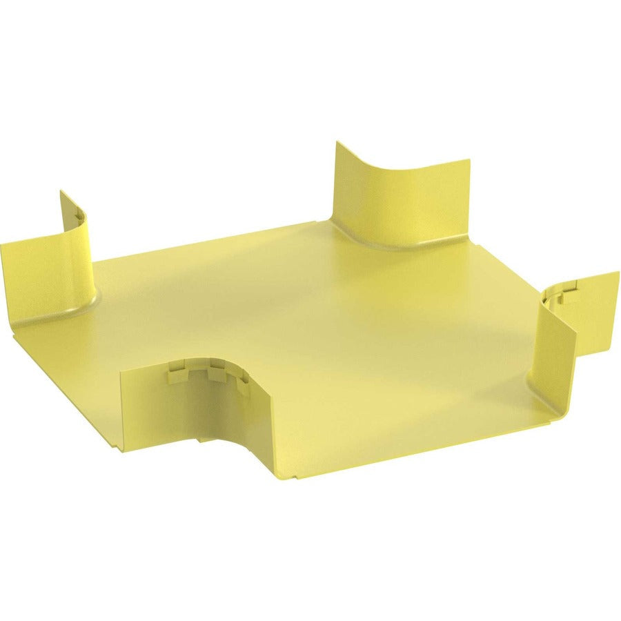 Panduit Fiberrunner&Reg; 4-Way Cross Fitting, 12X4, Yellow