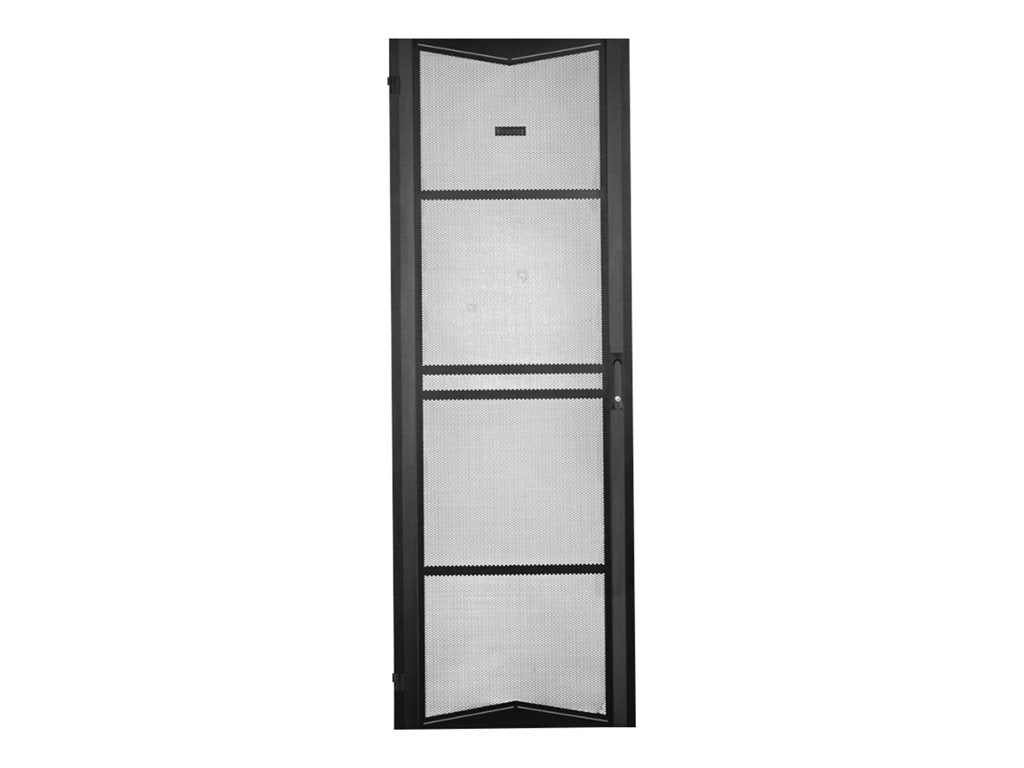 Panduit FlexFusion - Cabinet door - single hinged - black - 48U XG-DRSH648B