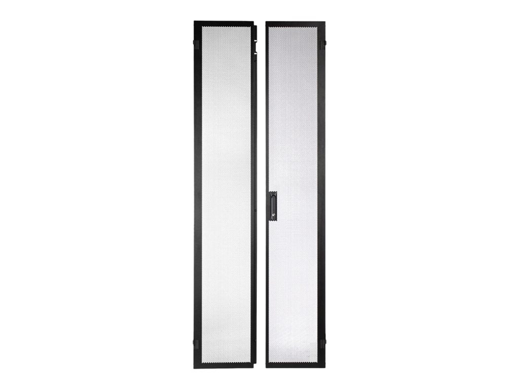 Panduit FlexFusion - Cabinet door - split hinged - black - 45U XG-DRSP745B