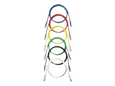 Panduit NetKey - Patch cable - RJ-45 (M) to RJ-45 (M) - 1 ft - UTP - CAT 6 - IEEE 802.3af/IEEE 802.3at/IEEE 802.3bt - booted, NK6PC1VLY