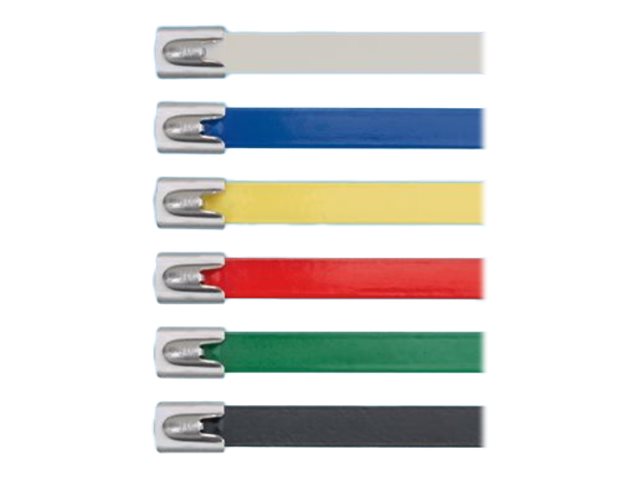 Panduit Pan-Steel MLTFC Series - Cable locking tie - 1 ft - black (pack of 100) MLTFC3.4S-CP316